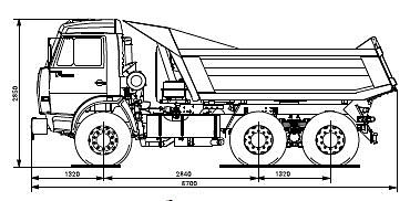 Рама Камаз 55111 Чертеж