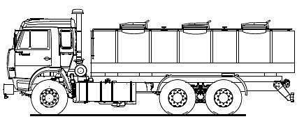 Как нарисовать камаз бензовоз