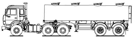 Чертеж камаз 54115