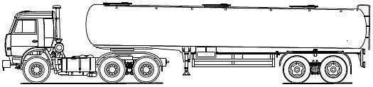 Как нарисовать камаз бензовоз
